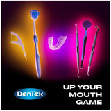 DenTek Complete Clean Easy Reach Floss Picks, No Break & No Shred Floss, 75 Count (Pack of 12)