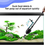 AQQA Aquarium Gravel Cleaner Kit,6 in 1 Electric Fish Tank Vacuum Cleaning Tools Water Changer,Multifunction Wash Sand Filter Water Circulation 110V 60Hz/ 20W 320GPH