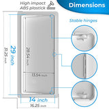 Access Panel for Drywall - 14 x 29 inch - Wall Hole Cover - Access Door - Plumbing Access Panel for Drywall - Heavy Durable Plastic White