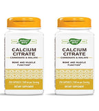 Nature's Way Calcium Citrate - 500 mg Calcium per 2-Capsule Serving - For Bone Health & Muscle Function* - Blend of Citrate, Carbonate & Malate - Gluten Free - 250 Capsules, Pack of 2