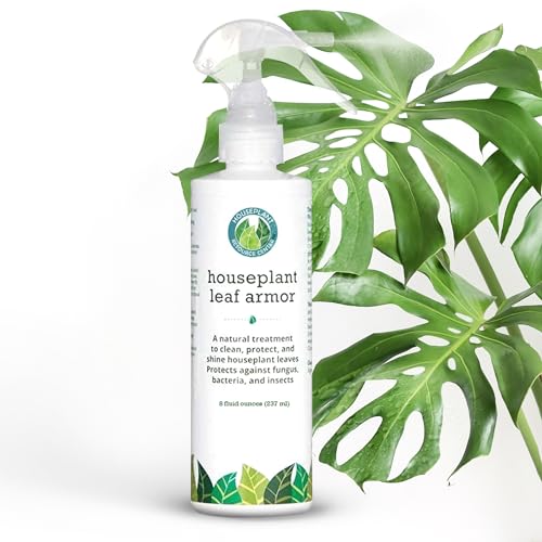 Leaf Armor by Houseplant Resource Center | Natural Indoor Plant Leaf Shine Spray for Fiddle Leaf Fig, Ficus Audrey, Monstera and Other houseplants (8 Fluid Ounces)