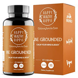 Be Grounded - Healthy Stress Management Support - Promotes Calmness & Quick Acting | Lavender, Magnesium, Lemon Balm | Relaxation & Peace of Mind – Herbal, Vegan, 60 Pills