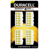 32pk Duracell Size 10 Mercury Free Zinc Air Hearing Aid Battery DA10B32ZM