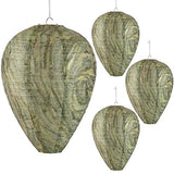 DECYOOL 4 Pack Wasp Nest Decoy Safe Hanging Wasp Deterrent - Outdoor Eco Friendly