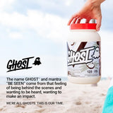 GHOST Vegan Protein Powder, Coconut Ice Cream - 2LB Tub, 20G of Protein - Plant-Based Pea, Organic Pumpkin & Watermelon Seed Protein Blend - ­Flavored Post Workout Shakes - Soy & Gluten Free