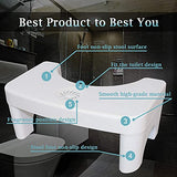 Toilet Stool Poop Stool Adult, Sturdy Toilet Step Stool, Bathroom Squat Stool, Toilet Step Stool for Adults, Portable Bathroom Stool, 7'' Height Squat Stool-Potty Step Stool with Fragrance Position