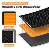 Juilsioa 10 x 30in Snow Melting Mats, Heated Anti-Slip Walkway Mat for Winter Snow Removal