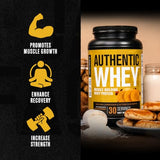 Jacked Factory Authentic Whey Muscle Building Whey Protein Powder - Low Carb, Non-GMO, No Fillers, Mixes Perfectly - Snickerdoodle Flavor