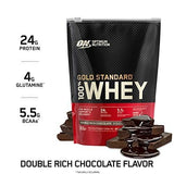 Optimum Nutrition Gold Standard 100% Whey Protein Powder, Double Rich Chocolate (1 lb.), Package may vary