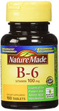 Nature Made Vitamin B-6 100 Mg, Tablets, 100-Count (Pack of 2)