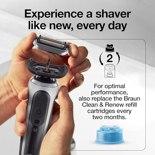 Braun Series 7 New Generation Electric Shaver 73s Replacement Head, Compatible with 7020s, 7025s, 7085cc, 7027cs, 7071cc and 7075cc Shavers