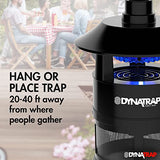 DynaTrap DT160-TUNSR Mosquito & Flying Insect Trap – Kills Mosquitoes, Flies, Gnats, Wasps, & Other Flying Insects – Protects up to 1/4 Acre