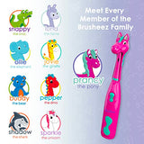 Brusheez® Kids’ Electric Toothbrush Set - Safe & Effective for Ages 3+ - Parent Tested & Approved with Gentle Bristles, 2 Brush Heads, Rinse Cup, 2-Minute Timer, & Storage Base (Prancy The Pony)