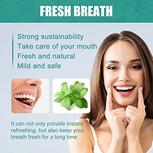 Oral Breath Serum, 2pcs Bad Breath Eliminating Serum 30ml Mint Purify Odor Herbal Extract Mild Portable Mouth Smell Removing Drop