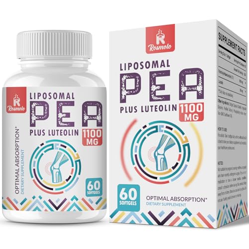 Liposomal Palmitoylethanolamide 1000 Mg + Luteolin 100 Mg, Micronized ...