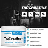 PEScience TruCreatine+, Pure Creatine Monohydrate and ElevATP Powder, 30 Servings