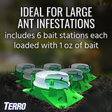 TERRO T1804SR Outdoor Ready-to-Use Liquid Ant Bait Killer and Trap - Kills Common Household Ants - 8 Bait Stations