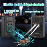 X-PEST Ultrasonic Rodent Repellent for Cars and Indoor 4 Packs, Battery Operated Mouse Squirrel Rat Deterrent with Strobe Light,Smart DetectioKeep Rodents Out of Car, Truck, RV, Boat Garage Attic Barn
