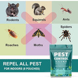 DALIYREPAL Pest Repellent Pouches Rodent Repellent Peppermint, Mouse Repellent Peppermint to Repel Mice and Rats, Mice Repellent for House,Rat Repellent Outdoor/Indoor 10 Counts/Bag