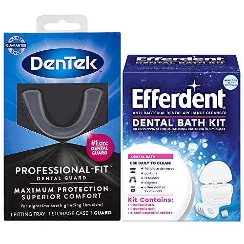 DenTek ProfessionalFit Maximum Protection Dental Guard and Efferdent