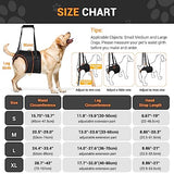 Chalklit Dog Sling for Large Dogs Hind Leg, Dog Lift Harness for Rear Legs Support to Help Rehabilitate The Hind Limbs of Elderly Dogs with Weak Hind Legs Disabilities and Injuries Help for Arthritis