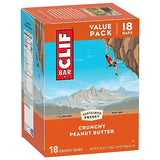 CLIF BAR - Crunchy Peanut Butter - Made with Organic Oats - Non-GMO - Plant Based - Energy Bars - 2.4 oz (Pack of 18)