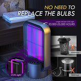 Modern Bug Zapper/Mosquito Trap 3 in 1 Indoor Outdoor, Electric Mosquito Killer Lamp with Silent Fan, 2000V,365nm UV Light,Smart Sensor,Stylish for Villa Home/Business,Kill Bugs,Moths,Gnats,Wasps