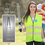 EJG 36" Long Trash & Garbage Picker Grabber, Lightweight Aluminium & Rustproof, Litter Pick Up Stick, Trash Tong, Reaching Assist Tool, Reacher Tool for Elderly, Garden Nabber Plogging (Black)