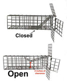 Excluder One Way Squirrel and Rodent Trap - Control Mice, Rats, Bats, Squirrels and More - Fine Copper Mesh Wool Included To Seal Hole- Better than Steel Wool - Good for Attic Door (3 x 3 Opening)