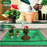 3 PCS 39.5"x 31.5" Large Repotting Mat for Indoor Plant Transplanting and Mess Control Thickened Waterproof Potting Mat Foldable Potting Tray Gardening Mat