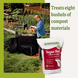 Gardeners Supply Company Super Hot Compost Starter | Compost Pile and Kitchen Waste Ultimate Booster | Activates 8 Bushels of Composts Materials Pile | 7 Pound Resealable Bag