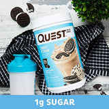 Quest Nutrition Cookies & Cream Protein Powder; 20g Protein; 1g Sugar; Low Carb; Gluten Free; 1.6 Pound; 24 Servings