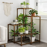 Bamworld 4-Tier Indoor Outdoor Plant Stand Holder for Patio Balcony Garden