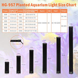 hygger Auto On Off 30-36 Inch LED Aquarium Light Extendable Dimable 7 Colors Full Spectrum Light Fixture for Freshwater Planted Tank Build in Timer Sunrise Sunset