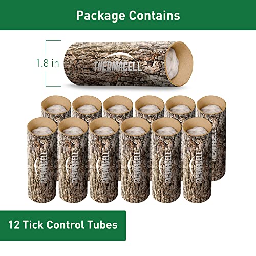 Thermacell Tick Control Tubes; 12 Per Box;No Spray, Easy-to-Use; Kills Ticks That May Carry Lyme Disease; Place in Backyard, Gardens or Wooded Areas Twice a Year; Won’t Harm Kids, Pets or Environment