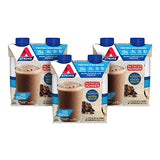 Atkins Dark Chocolate Royale Protein Shake, 15g Protein, Low Glycemic, 2g Net Carb, 1g Sugar, Keto Friendly, 12 Count