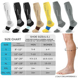 NEENCA Compression Socks, Medical Athletic Socks for Injury Recovery & Pain Relief, Sports Protection BLUE XL