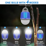 Wisely Bug Zapper Outdoor/Indoor Electric, USB-C Rechargeable Mosquito Killer Lantern Lamp, Portable Insect Electronic Zapper Indoor Trap, with LED Light berryblue