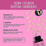 Vegan Collagen Builder – Collagen Pills for Youthful Glow | Keratin & Elastin Builder for Skin, Hair, Nails, Bones, Cartilage, Tendons | Collagen for Women, Vegetarian | Non-GMO, 60ct