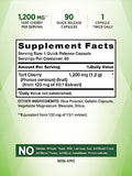 Tart Cherry Extract Capsules | 1200 mg | 90 Count | Non-GMO & Gluten Free Supplement | By Nature's Truth