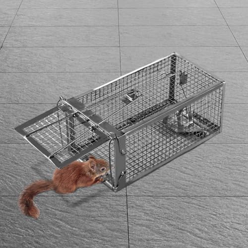 Chipmunk, Squirrel Trap Cages, Rat Trap That Works 2 Pack, Humane Mouse Trap for Home | Catch and Release | Reusable and Durable | No Kill Animal Trap | for Inside Home and Outdoor Use