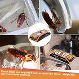 24 Pack Roach Killer Indoor Infestation, Cockroach Killer Indoor Home, Roach Traps Indoor Sticky, Roach Bait Cockroach Trap for Roach Ants Spiders Orange