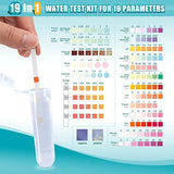 Umlecoa 19 in 1 Water Test Kit - 100 Strips + 2 Bacteria Tests - Home Water Quality Test Strips for pH, Hardness, Chlorine, Lead, Iron, Copper, Nitrate, Nitrite, and More