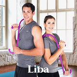 LiBa Back and Neck Massager - Trigger Point Massage Tools for Pain Relief and Self Massage Hook Therapy Handheld Back Neck Shoulder Massager Purple - Gift for Women & Men