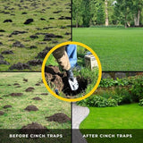 Cinch Gopher Trap - Professional-Grade Gopher Traps That Work Best, Heavy Duty, Reusable Rodent Trapping System - Ideal for Lawns, Gardens, Ranches, and More - Outdoor Use, Large