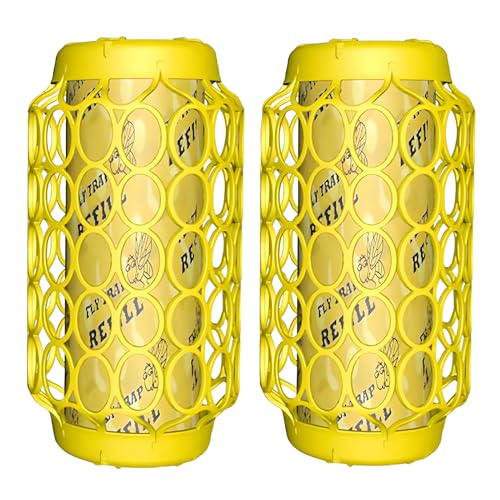HECO ARMOR Wasp Traps Outdoor Hanging, Bee Traps for Outdoor Yellow Jacket Trap, Bees Catcher Trap, Sticky Fly Bug Insect Deterrent Killer 2 Pack