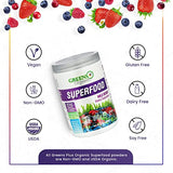 Greens+ Organic Superfood Wild Berry | Non GMO | Vegan | Sugar Free | Gluten Free | 8.46 oz