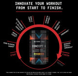 BEYOND RAW Concept X | Clinically Dosed Pre-Workout Powder | Contains Caffeine, L-Citrulline, Creatine, and Beta-Alanine | Orange Mango | 20 Servings