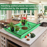 3 PCS 39.5"x 31.5" Large Repotting Mat for Indoor Plant Transplanting and Mess Control Thickened Waterproof Potting Mat Foldable Potting Tray Gardening Mat