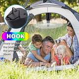 KTDRJN 4 Pack Fly Fan for Table,Food Indoor Outside,Portable Outdoor Picnic Fan,Batteries Powered Table Restaurant, Party, Home,Outdoor Dinner(Black)